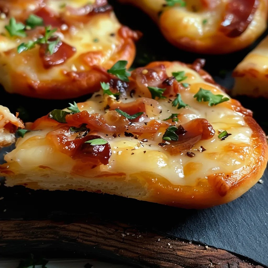 Herzhafte Mini Flammkuchen Sterne