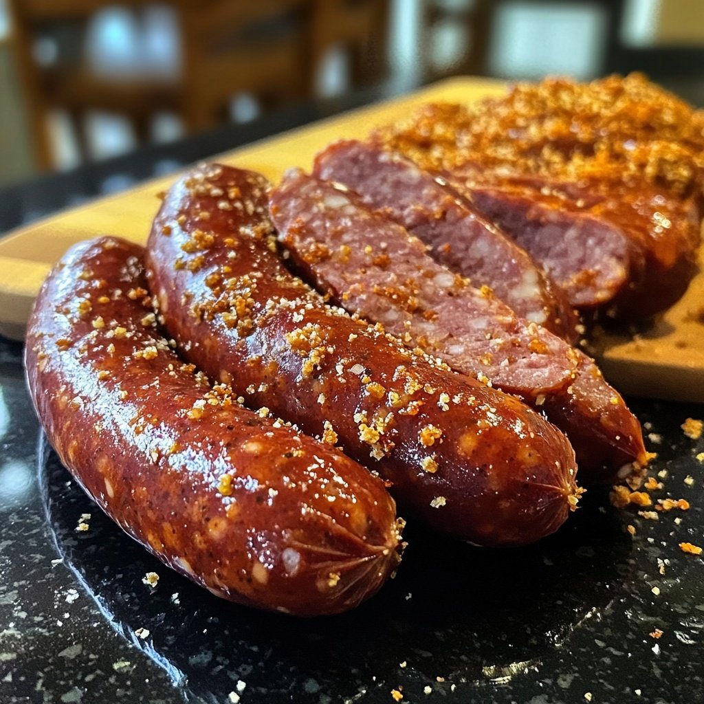 Kleine Räucherwürste würzig