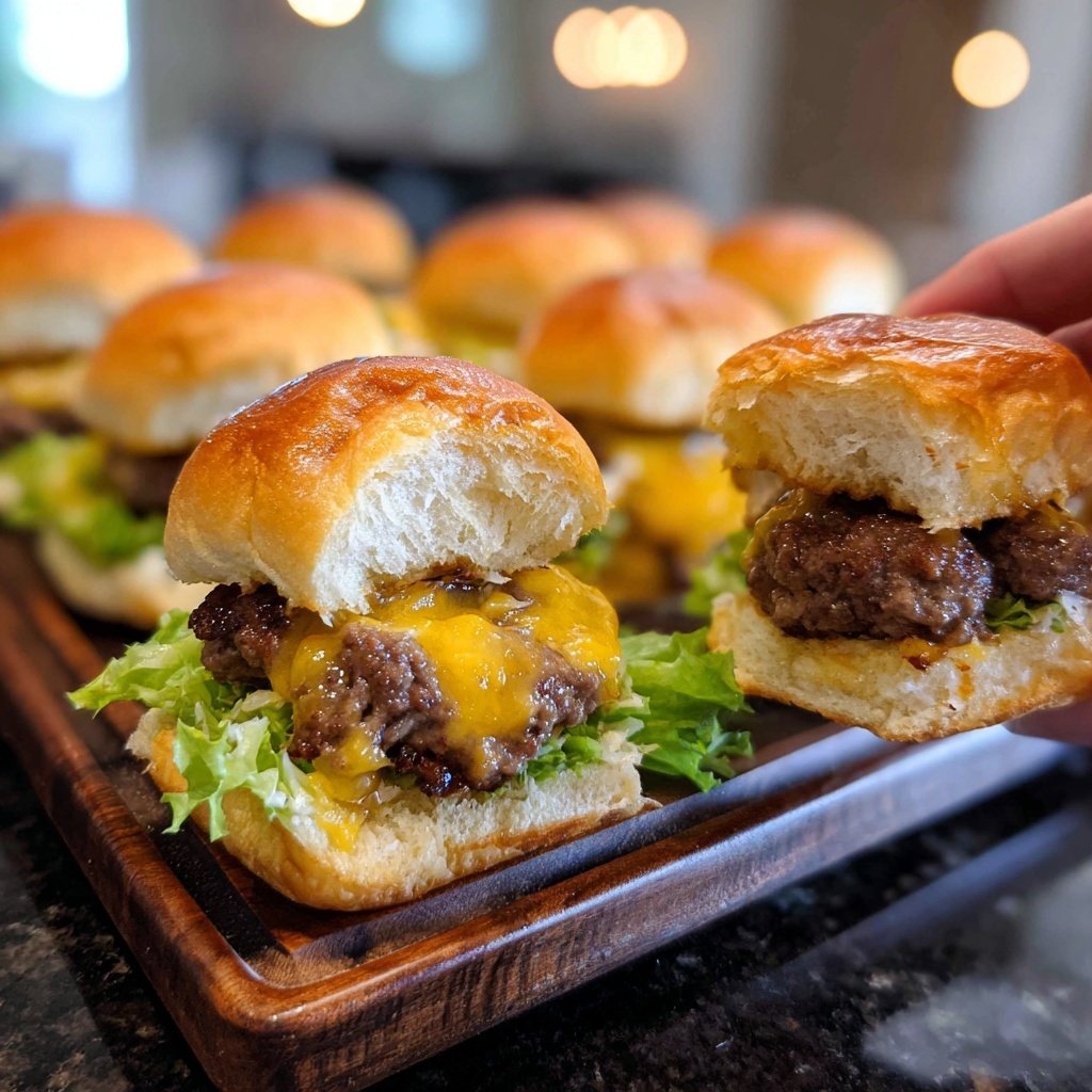 Mini Burger Sliders für Silvester