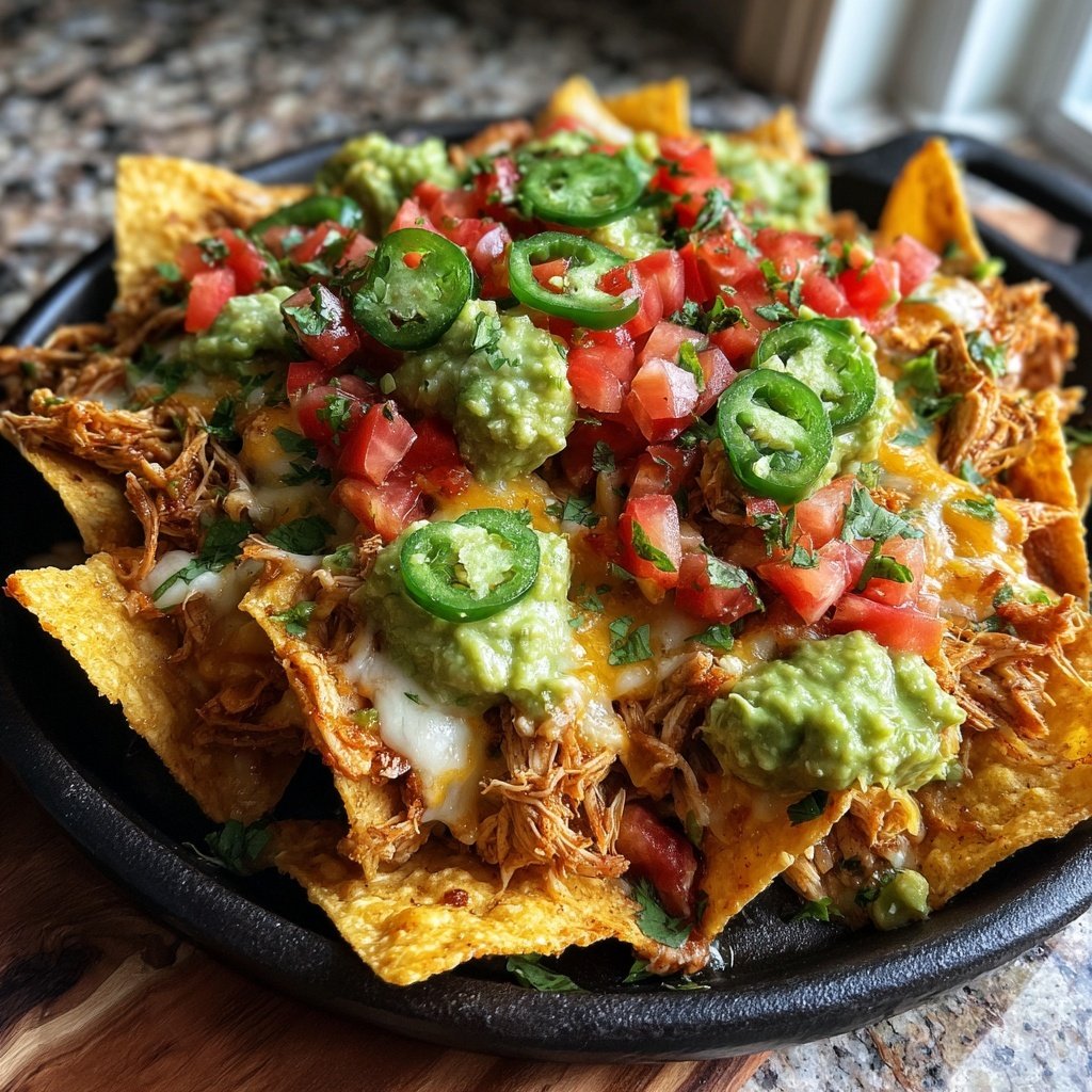 Limetten Hähnchen Nachos