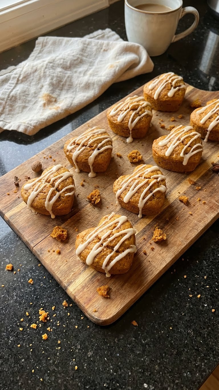 Herzförmige Pumpkin Spice Muffins