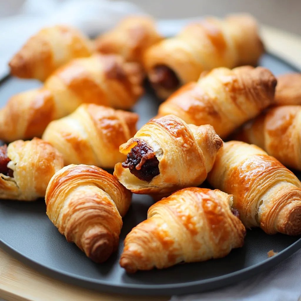 Gefüllte Mini-Croissants