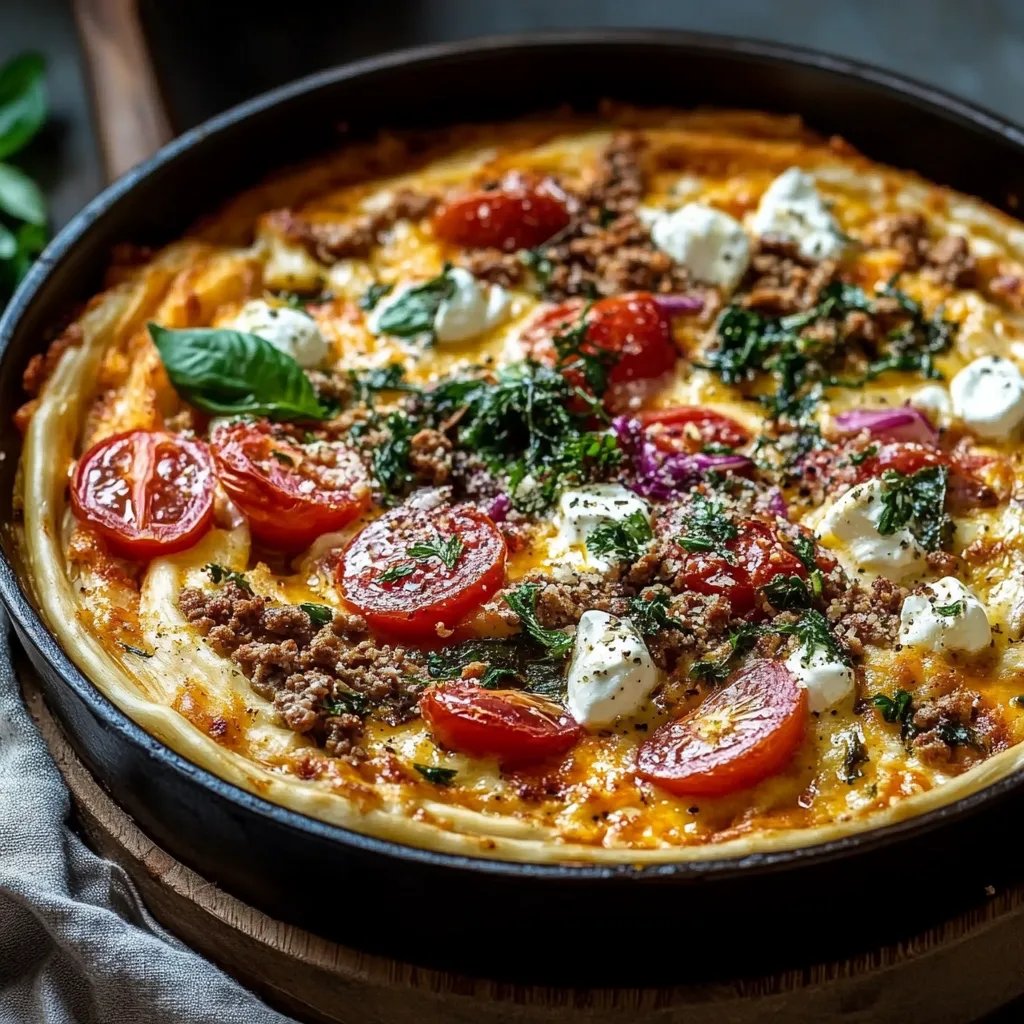 Griechische Kritharaki-Pfanne