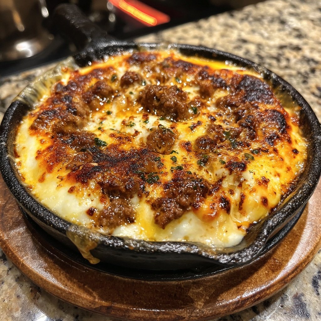 Raclette Pfännchen mit Hackfleisch Chili