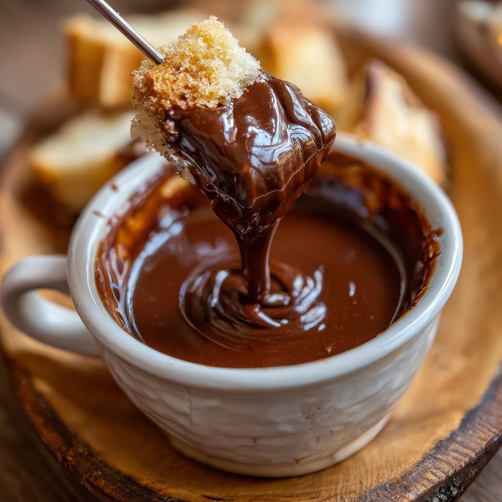 Amaretto Schokoladen Fondue Genuss