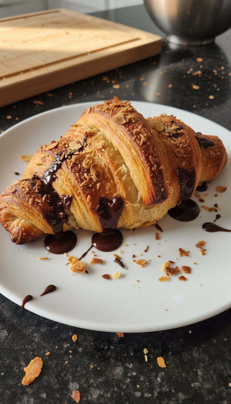 Almond Joy Sauerteig Croissant​