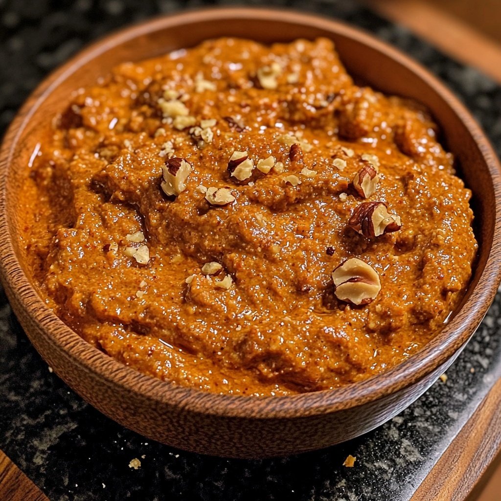 Muhammara geröstete Paprika Dip