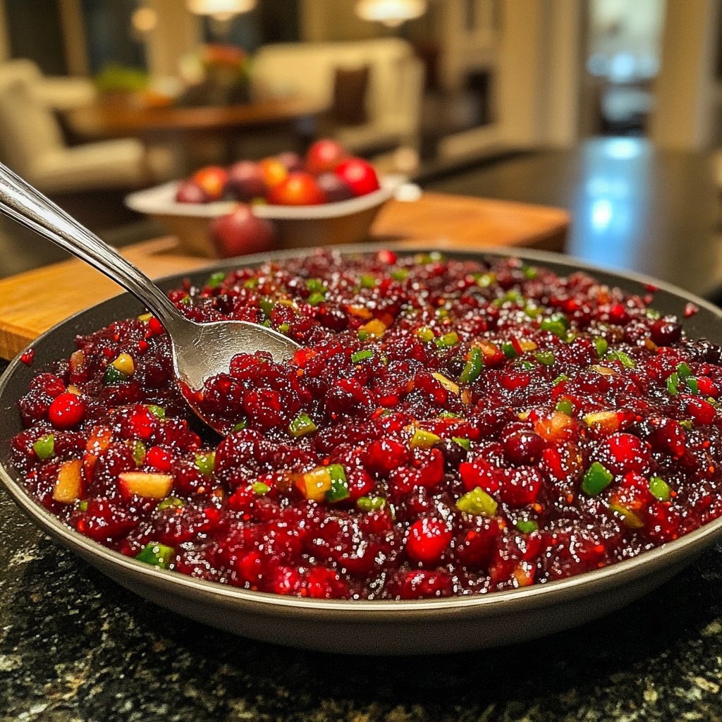 Cranberry-Apfel-Chutney für Käse und Braten