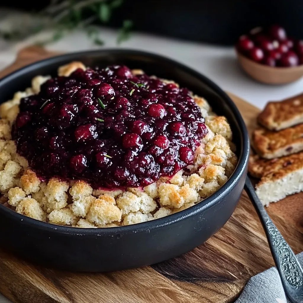 Cranberry-Brie-Käse-Vorspeise