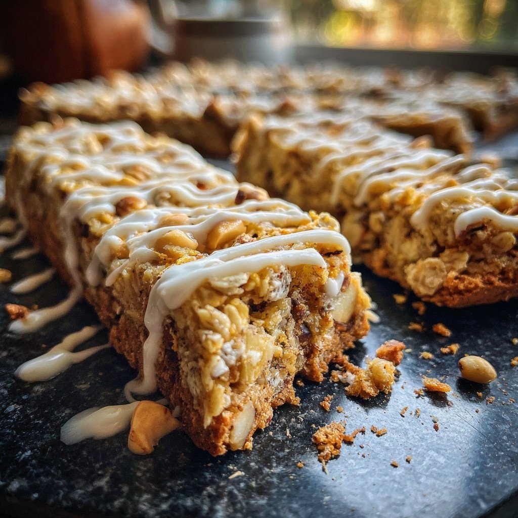 Vanille-Haferfrühstücksriegel kreieren