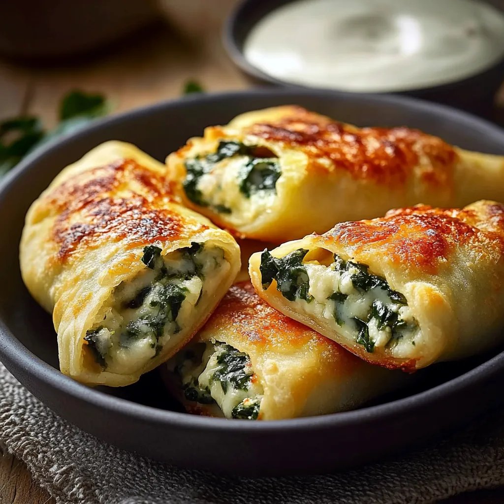 Kartoffeltaschen mit Spinat