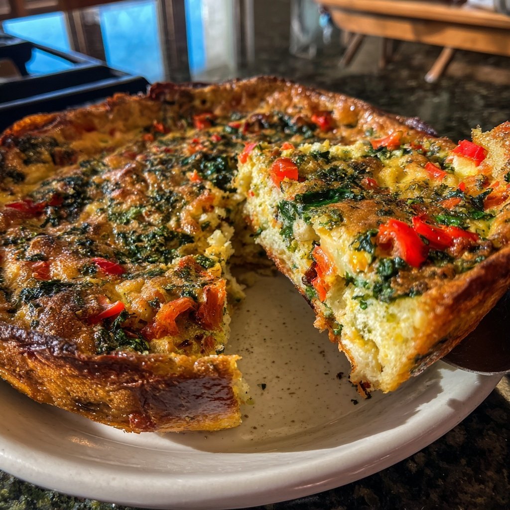 Frühstück Auflauf mit Gemüse