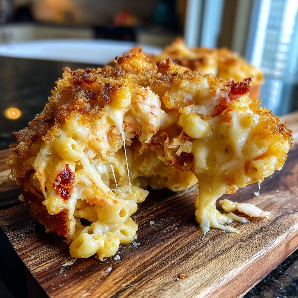 Hummer Mac Käse Bissen Goldene