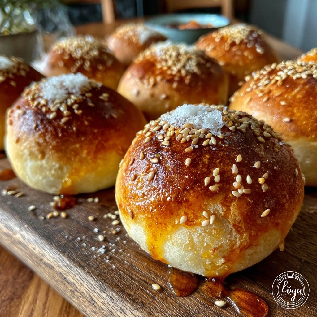 Laugenkonfekt mit verschiedenen Toppings