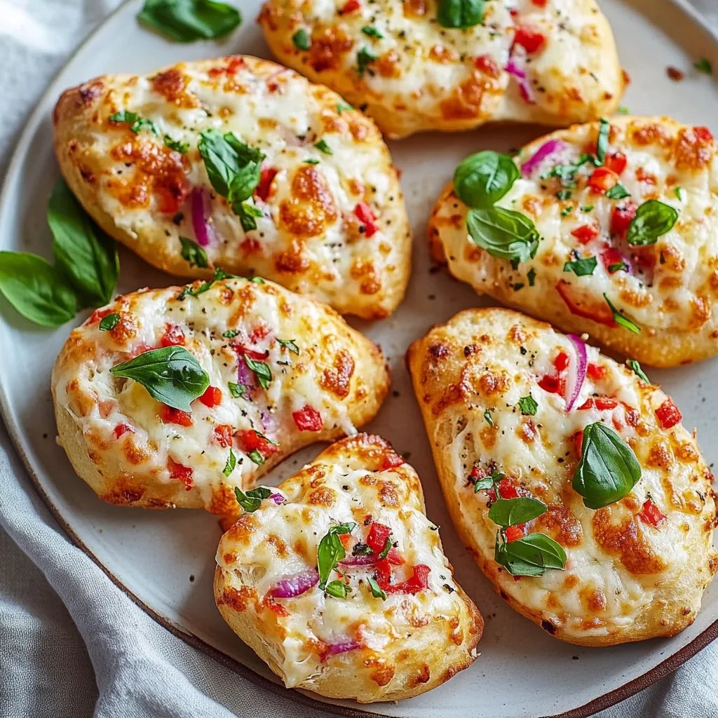 Pizzabrötchen vegetarisch - schnell und einfach