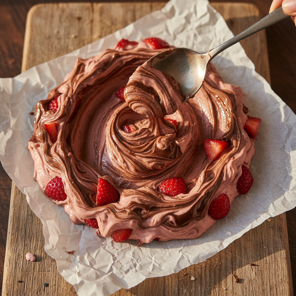 Schokoladen Erdbeer Frischkäse Aufstrich
