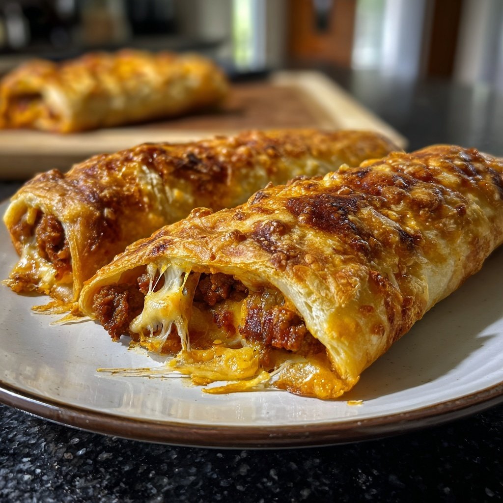 Australische Wurstrolle Blätterteig Gebäck