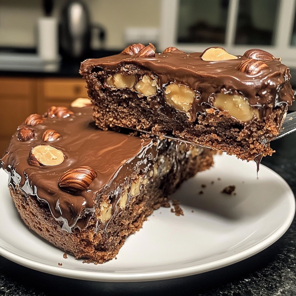 Steinbock Schoko Haselnuss Kuchen