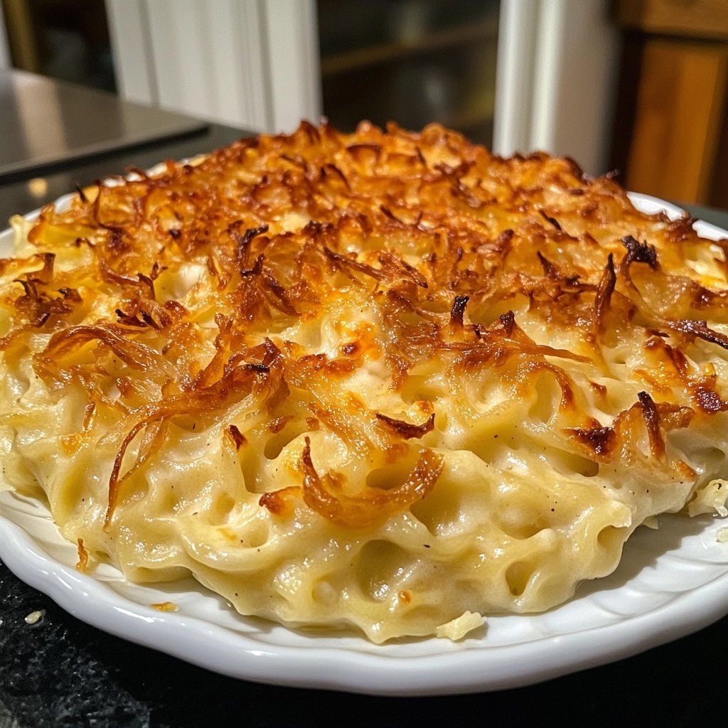 Käse Spätzle mit Röstzwiebeln