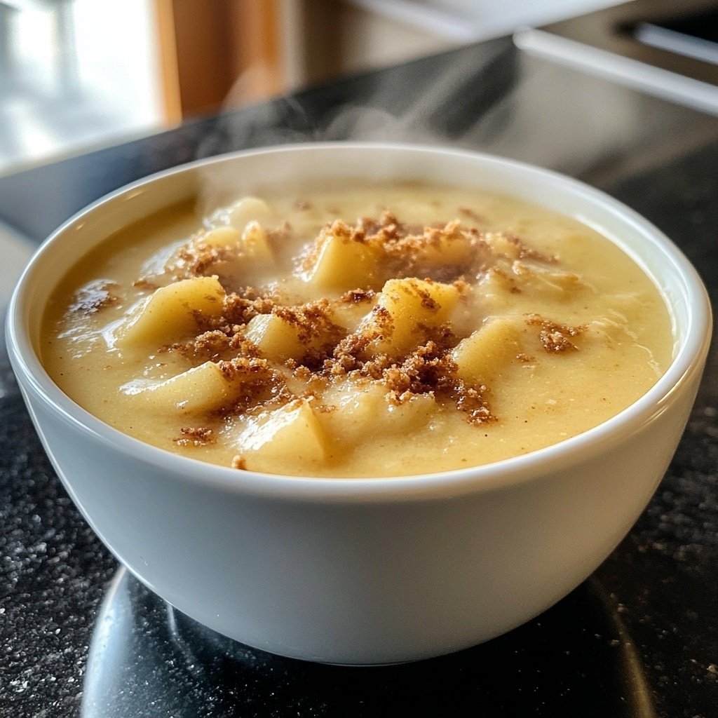 Pastinaken Apfel Suppe mit Cheddar