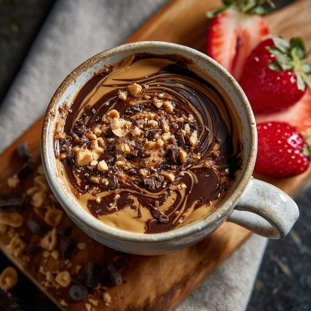 Dekadentes Erdnussbutter Fondue