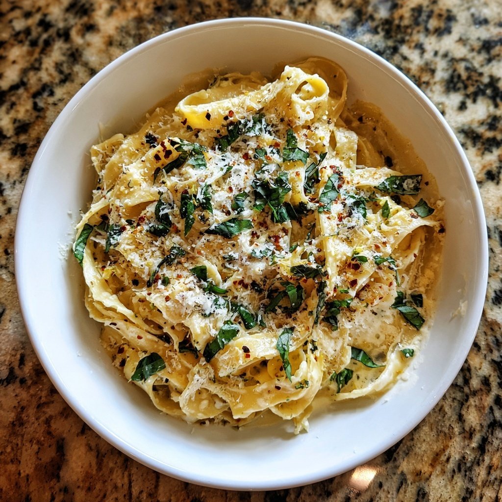 Pasta mit Geröstetem Knoblauch Sauce