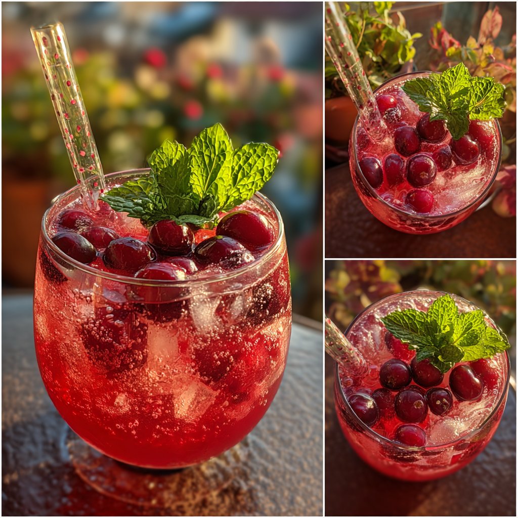 Valentinstag Cocktail Preiselbeere süß