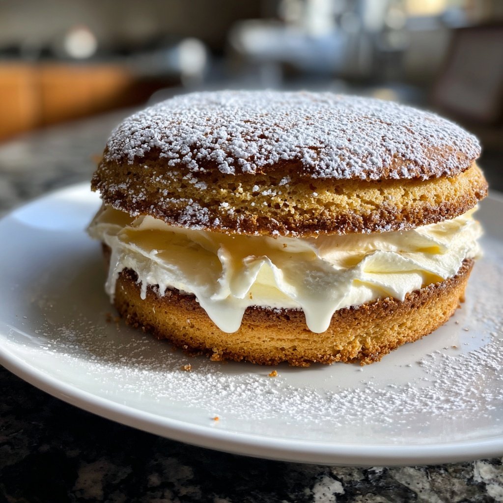 Doppeldecker-Butterplätzchen mit Vanillecreme​