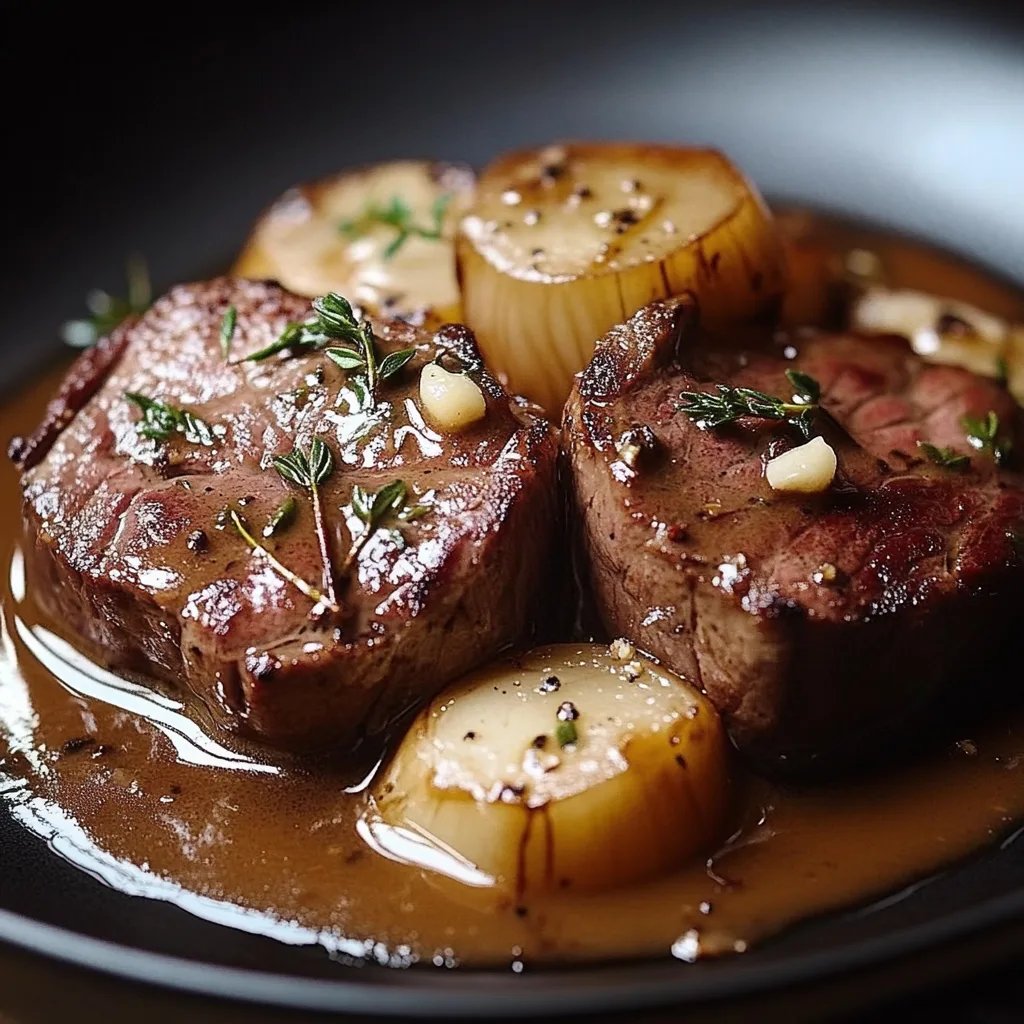 Zartes Rinderfilet in Balsamico-Cremesauce