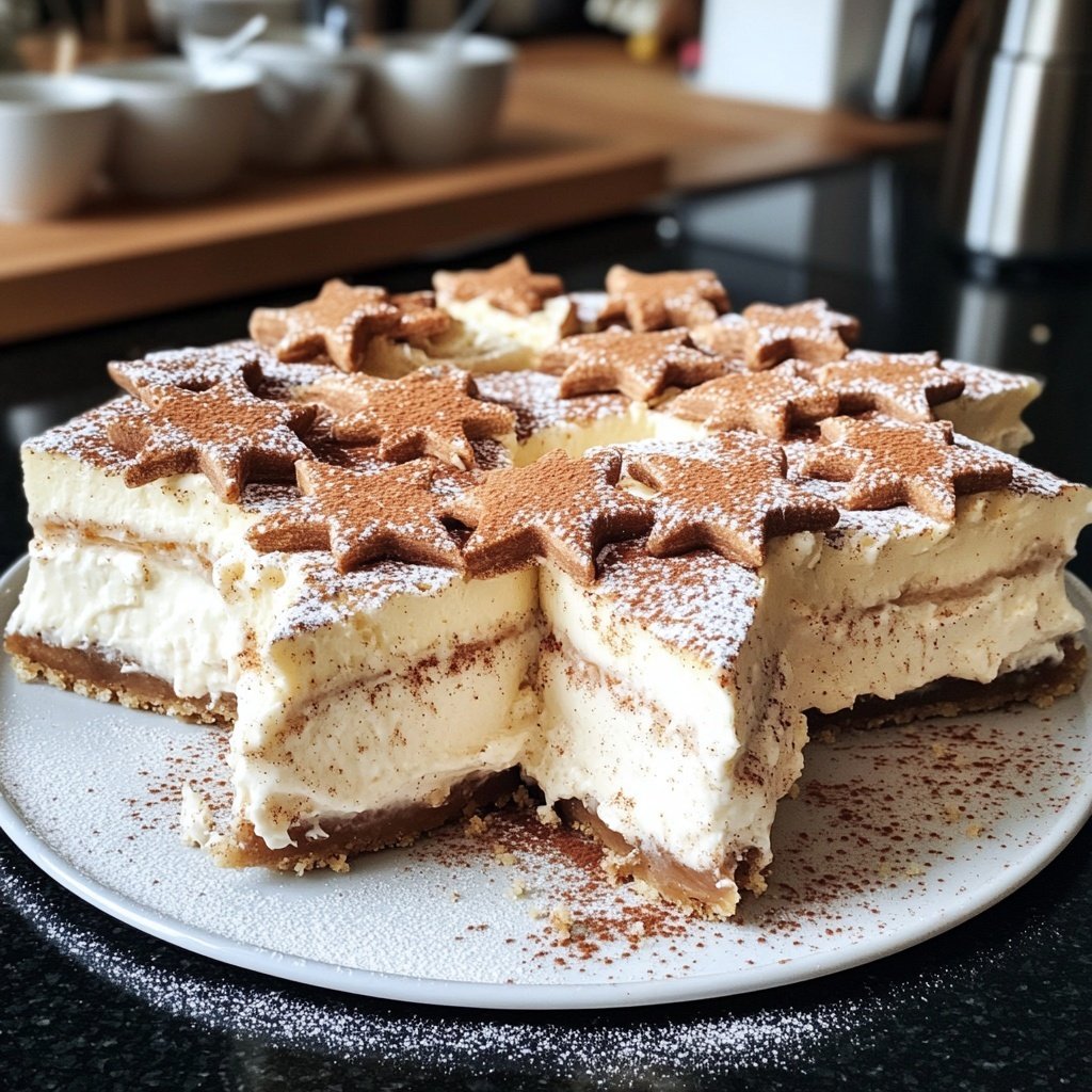 Zimtstern-Cheesecake – Weihnachts-Baking-Dessert