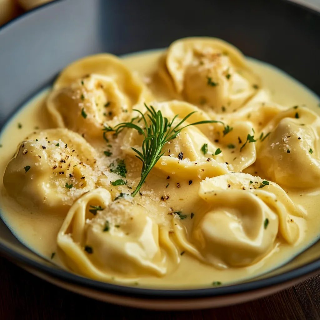 Tortellini in Käsesoße