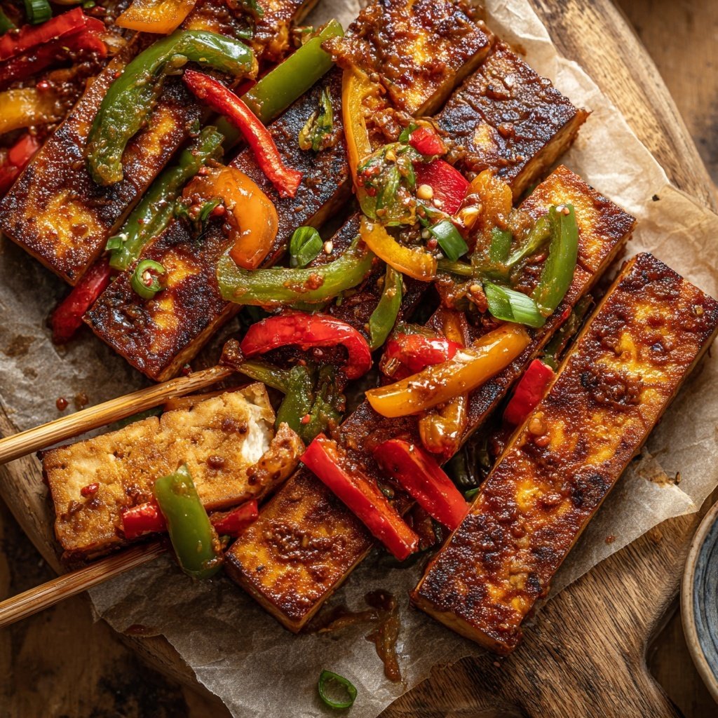 Würziger Jamaika Jerk Tofu