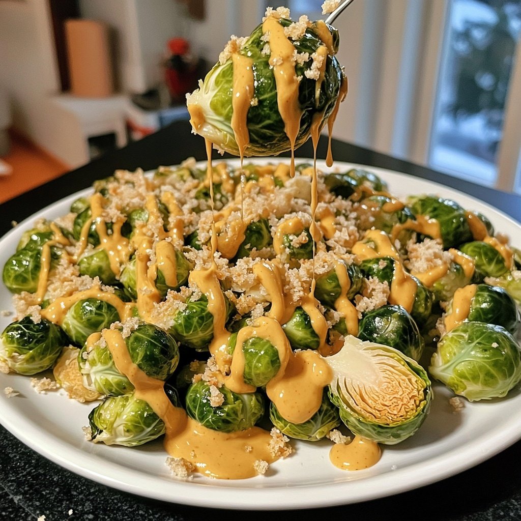 Rosenkohl in Frischkäse Senfsauce